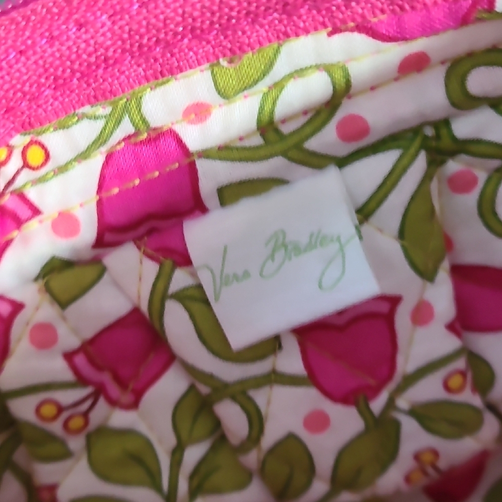Vera Bradley Pink and Orange‎ Floral Crossbody Bag - Picture 9 of 15